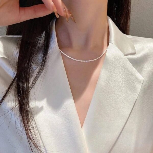 Sparkling Round Choker Necklace: Elegant Fashion Jewelry for Women Miscellaneous Trending Jewelry Accessories Deals Fashion Heart & Harmony Shine & Style Trending Now Women's Clothing & Accessories