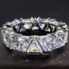 Luxurious 925 Sterling Silver Triangular Zircon Ring: Elegant Engagement Jewelry Miscellaneous Trending Jewelry Accessories Beauty & Health Deals Fashion Heart & Harmony Shine & Style Trending Now Women's Clothing & Accessories