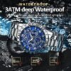 Luxury Men’s Quartz Sports Watch: Waterproof Chronograph with Luminous Hands Miscellaneous Trending Jewelry Beauty & Health Deals Fashion Men's Clothing & Accessories Men's Watches Shine & Style Sports Trending Now Watches