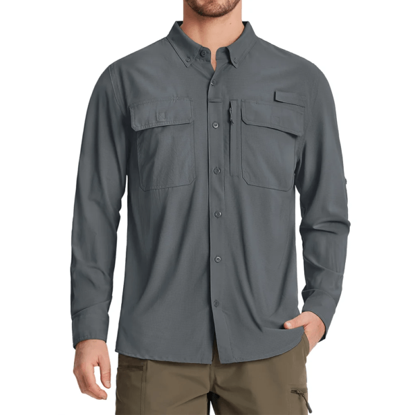 Men’s UPF 50+ Quick Dry Fishing Shirt: Breathable, Long Sleeve Outdoor Gear Miscellaneous Beauty & Health Deals Fashion Home & Living Men Sport Clothing Men's Clothing & Accessories Outdoor & Sports Shine & Style Sports Trending Now WanderSmart