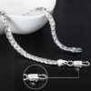 Noble 925 Sterling Silver Square Chain Bracelet: Stylish Charm for Men & Women Miscellaneous Trending Jewelry Accessories Beauty & Health Deals Fashion Heart & Harmony Men's Clothing & Accessories Shine & Style Trending Now Women's Clothing & Accessories