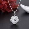 925 Sterling Silver Flower Charm Jewelry Set: Necklace, Earrings & Bracelet for Women Miscellaneous Trending Jewelry Accessories Deals Fashion Heart & Harmony Shine & Style Trending Now Women's Clothing & Accessories