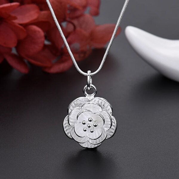 925 Sterling Silver Flower Charm Jewelry Set: Necklace, Earrings & Bracelet for Women Miscellaneous Trending Jewelry Accessories Deals Fashion Heart & Harmony Shine & Style Trending Now Women's Clothing & Accessories