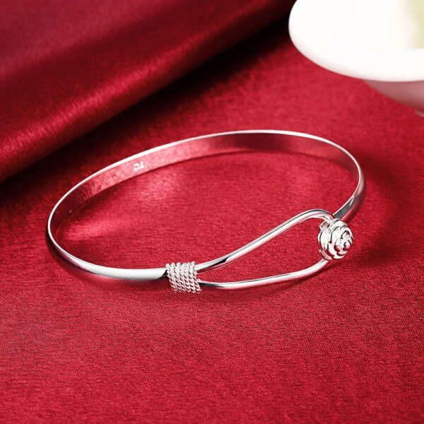 925 Sterling Silver Flower Charm Jewelry Set: Necklace, Earrings & Bracelet for Women Miscellaneous Trending Jewelry Accessories Deals Fashion Heart & Harmony Shine & Style Trending Now Women's Clothing & Accessories