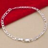 925 Sterling Silver 4MM Chain Necklace & Bracelet Set: Perfect Gift for Men & Women Miscellaneous Trending Jewelry Accessories Beauty & Health Deals Fashion Heart & Harmony Men's Clothing & Accessories Shine & Style Trending Now Women's Clothing & Accessories