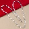 925 Sterling Silver 4MM Chain Necklace & Bracelet Set: Perfect Gift for Men & Women Miscellaneous Trending Jewelry Accessories Beauty & Health Deals Fashion Heart & Harmony Men's Clothing & Accessories Shine & Style Trending Now Women's Clothing & Accessories