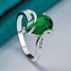 925 Sterling Silver Water Drop Turquoise Ring: Engagement & Wedding Jewelry for Women Miscellaneous Trending Jewelry Accessories Beauty & Health Deals Fashion Heart & Harmony Shine & Style Trending Now Women's Clothing & Accessories