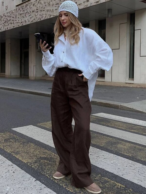 Women’s Oversized Linen Long Sleeve Shirt: Elegant Pink Vintage Blouse for All Seasons Miscellaneous Beauty & Health Deals Fashion Home & Living Outdoor & Sports Shine & Style Trending Now Women's Clothing & Accessories