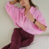 Women’s Oversized Linen Long Sleeve Shirt: Elegant Pink Vintage Blouse for All Seasons Miscellaneous Beauty & Health Deals Fashion Home & Living Outdoor & Sports Shine & Style Trending Now Women's Clothing & Accessories