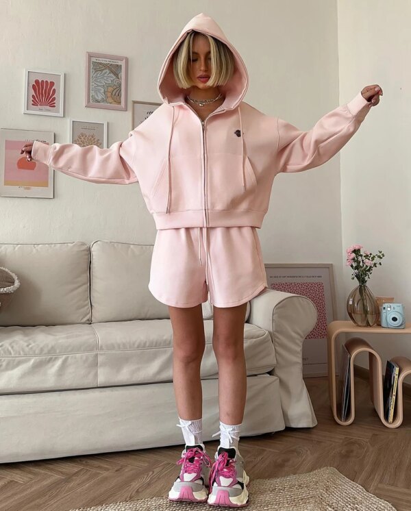 Women’s Oversized Pink Tracksuit: Casual Summer Shorts & Top Set Miscellaneous Beauty & Health Deals Fashion Home & Living Outdoor & Sports Shine & Style Sports Trending Now Women Sport Clothing Women's Clothing & Accessories