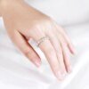 2-5mm Moissanite Eternity Ring for Women: VVS1 Wedding Band in S925 Silver Miscellaneous Trending Jewelry Accessories Beauty & Health Deals Fashion Heart & Harmony Shine & Style Trending Now Women's Clothing & Accessories