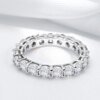 2-5mm Moissanite Eternity Ring for Women: VVS1 Wedding Band in S925 Silver Miscellaneous Trending Jewelry Accessories Beauty & Health Deals Fashion Heart & Harmony Shine & Style Trending Now Women's Clothing & Accessories