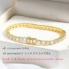 18k Gold Plated Moissanite Tennis Bracelet: S925 Silver Classic for Women & Men Miscellaneous Trending Jewelry Accessories Beauty & Health Deals Fashion Heart & Harmony Men's Clothing & Accessories Shine & Style Trending Now Women's Clothing & Accessories