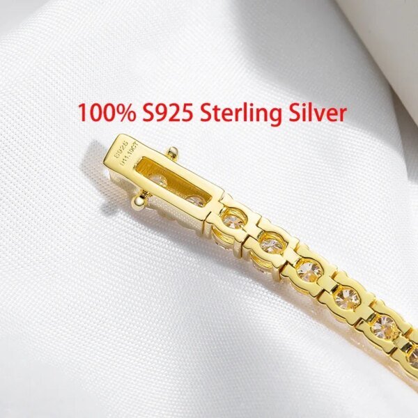18k Gold Plated Moissanite Tennis Bracelet: S925 Silver Classic for Women & Men Miscellaneous Trending Jewelry Accessories Beauty & Health Deals Fashion Heart & Harmony Men's Clothing & Accessories Shine & Style Trending Now Women's Clothing & Accessories