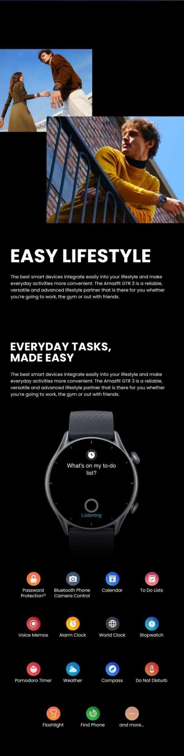Global Version GTR 3 Smartwatch: 46mm with Zepp OS, Alexa, GPS & 150+ Sports Modes Miscellaneous Smartphones Trending Jewelry Women's Watches Accessories Beauty & Health Deals Electronics & Gadgets Fashion Health & Beauty Health Care Products Heart & Harmony Men's Clothing & Accessories Men's Watches Shine & Style Sports Trending Now WanderSmart Watches Women's Clothing & Accessories