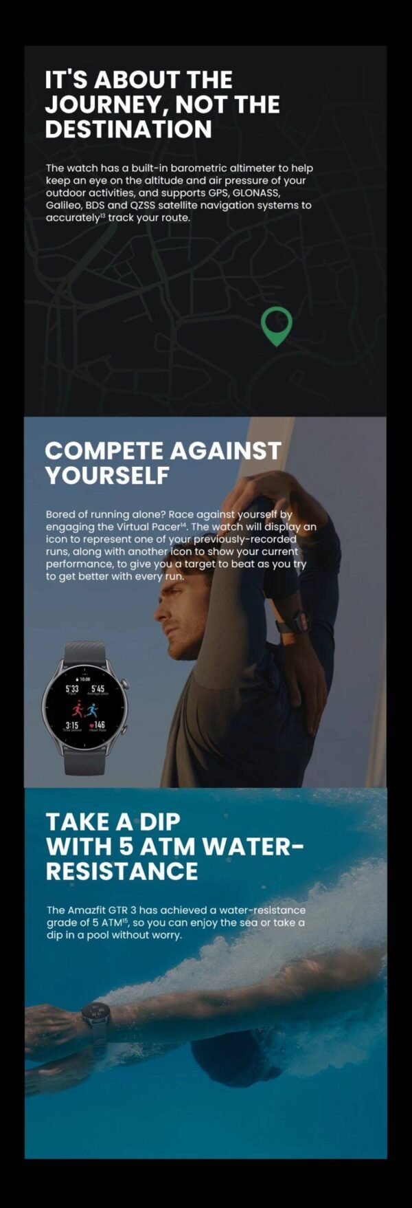 Global Version GTR 3 Smartwatch: 46mm with Zepp OS, Alexa, GPS & 150+ Sports Modes Miscellaneous Smartphones Trending Jewelry Women's Watches Accessories Beauty & Health Deals Electronics & Gadgets Fashion Health & Beauty Health Care Products Heart & Harmony Men's Clothing & Accessories Men's Watches Shine & Style Sports Trending Now WanderSmart Watches Women's Clothing & Accessories